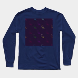 BirdsPattern Long Sleeve T-Shirt